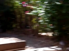 Blonde Outdoor Solo: Tall Voyeur Fantasy 1