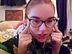 Nerdy girl glasses, high weed, nerdy teen