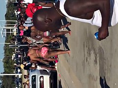 Gorda, Playa, Tetas grandes, Negro, Ébano