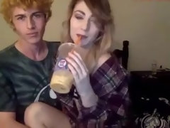 Amateur, Couple, Fait maison, Petite femme, Adolescente, Nénés