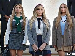 Verga grande, Rubia, Mamada, Ébano, Grupo, Pajear, Orgía, Tetas