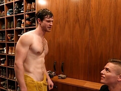 18, デカチン, フェラチオ, ゲイ, 手コキする, Hd, キス, ティーン