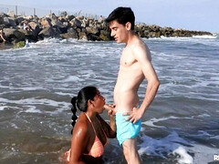 素人, 茶髪の, 巨乳な, 異人種間, アウトドア, ピアス, 公共, オッパイの