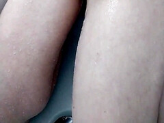 Leie, Arsch, Braunhaarige, Hd, Selbstgemacht, Orgasmus, Dusche, Ehefrau