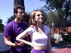 Leie, Grosser schwanz, Blasen, Würgen, Küssen, Rotschopf, Rau, Tätowierung