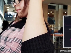 CONTROLL MY MASSAGER IN THE UNIVERSITY LIBRARY ! Western fellow & Mia Natalia Vlogs