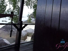 Leie, Arsch, Lesbisch, Höschen, Muschi, Dusche, Entkleiden, Titten