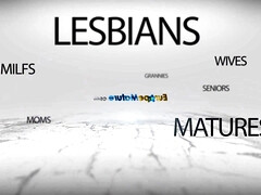 Grote mammen, Compilatie, Europees, Vingeren, Omie, Masturbatie, Rijpe lesbienne, Alleen