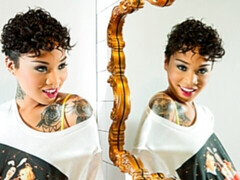 茶髪の, バック, 黒人, キス, 下着, オナニー, ストッキング, ティーン