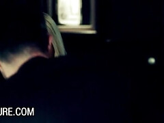 ブロンド, フェラチオ, イく瞬間, なめる