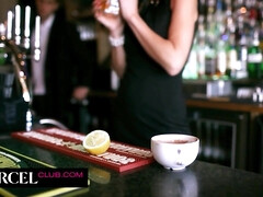 Braunhaarige, Vollbusig, Spermaladung, Hundestellung, Fetisch, Hardcore, Flotter dreier, Titten