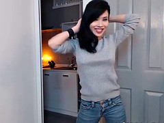 中国人, オナニー, 一人, オッパイの
