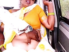 Telugu Maid Car Sex with Dirty Talk - Indian Big Ass & Natural Tits