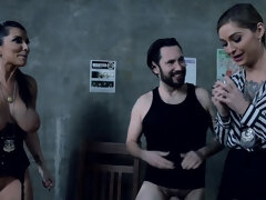 デカパイ, フェラチオ, 茶髪の, イく瞬間, Hd, 淫乱熟女, 剃毛, タトゥー