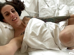 Leie, Tussi, Süss, Frau, Fingern, Selbstgemacht, Hotel, Orgasmus