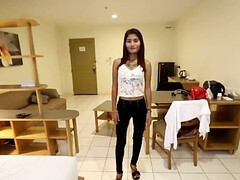 Grosse bite, Gros seins, Brunette brune, Éjaculation interne, Queue, Hard, Chatte, Thaïlandaise