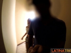 Hot booty Colombian babe enjoying a dick