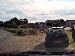 Любители, Большие сиськи, Британки, В машине, На природе, Полиция