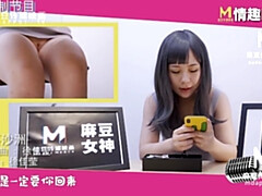 アジア人, フェラチオ, 中出し, 女, Hd, オーガズム, 一人, おもちゃ