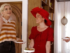 アメリカ人, 浴室, デカパイ, ブロンド, フェラチオ, 顔射, 眼鏡, アウトドア