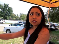 素人, デカチン, デカパイ, フェラチオ, 茶髪の, バック, ガリガリ, ティーン