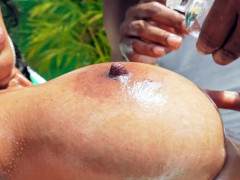 Большие сиськи, Бикини, Черные, Грудастые, Черненькие, Милф, Мамочка, На природе