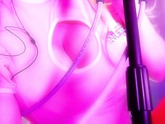 Enthousiasteling, Aziatisch, Grote mammen, Handbeurt, Huisgemaakt, Japaans, Gezichtspunt, Alleen