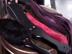 Brunette slave gets dominated and toyed to the max in BDSM session