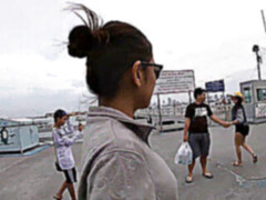 Amateur, Asiatique, Sucer une bite, Couple, Petite amie, De plein air, Public, Adolescente