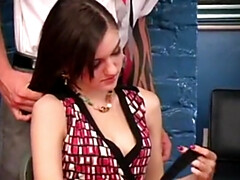 Анальный секс, Красивые, Брюнетки, Член, Сперма на лице, Оргазм, Втроем, Сиськи