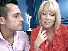 Blonde, Sucer une bite, Tir de sperme, Mamie, Hard, Mature, Chatte, Professeur