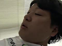 Asiatisch, Grosse titten, Blasen, Besamung, Handjob, Japanische massage, Lecken, Titten