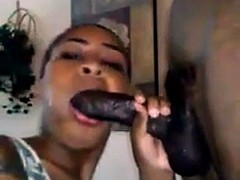 Photobucket Ebony Gives Sloppy Blowjob