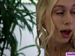 美女, ブロンド, レズビアン, なめる, マッサージ, オナニー, オーガズム, ポルノスター