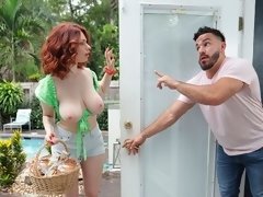 Gorda, Culo grande, Tetas grandes, Estilo perrito, Cocina, Lamidas, Tetas naturales, Pelirrojo