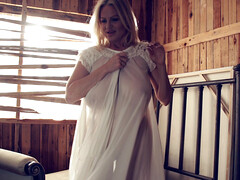 Blonde, Hd, Lingerie, Masturbation, Seins naturels, Solo