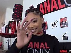 Anal, Sucer une bite, Éjaculation interne, Hd, Jarretelles, Nénés