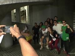 Anaal, Dominatie, Vrouw, Vernedering, Openbaar, Straf, Ruw, Bekijker