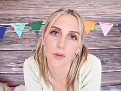 Blondine, Blasen, Schmuddelige sprache, Aufs gesicht abspritzen, Hd, Pov, Jungendliche (18+)