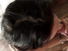 Braunhaarige, Kehlenfick, Familie, Pov