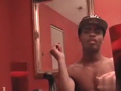 フェラチオ, 黒人, 顔射, ゲイ, 毛深い, オナニー, シャワー, フェラする