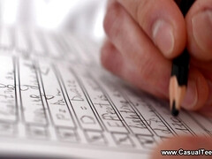 Grosse bite, Sucer une bite, Européenne, Seins naturels, Rousse roux, Chevaucher, Rasée, Adolescente