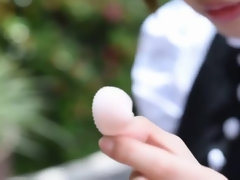 フェラチオ, 毛深い, 日本人, 下着, メイド, オナニー, 自然山雀, ティーン