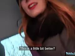 Sperma shot, Hd, Geld, Buiten, Gezichtspunt, Openbaar, Realiteit, Roodharige vrouw