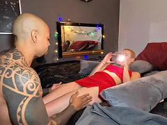 Skinny porn chick has a buzzcut and BBC in her pussy in homemade fun