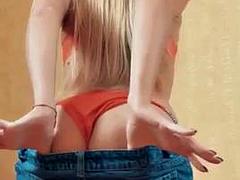 美女, デカチン, ブロンド, フェラチオ, 手コキする, ハードコア, ティーン, オッパイの