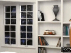 Большие сиськи, Брюнетки, Парочка, Глубокая глотка, Служанка, Обнаженные, Бритые, Сиськи