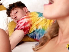 Kont, Badpak, Blond, Europees, Doordringend, Kut duiken, Tieten likken, Vibrator