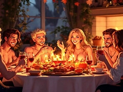Biseksueel, Bruinharig, Erotisch, Fetisj, Orgie, Feest, Realiteit