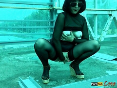 イギリス人, フェティッシュ, Hd, オナニー, 淫乱熟女, ヌード, 公共, オマンコ